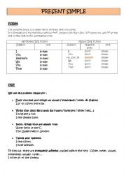 English Worksheet: Present Simple lesson