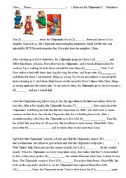 English Worksheet: movie worksheet: Alvin and the Chipmunks 1