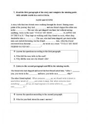 English Worksheet: Reading