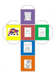 English Worksheet: EASTER DICE GAME 