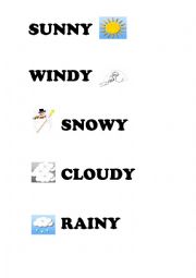 English Worksheet: weather