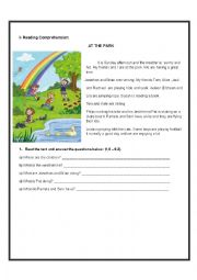 English Worksheet: Present Continuous