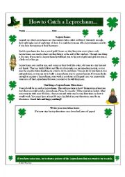 English Worksheet: St Patrick