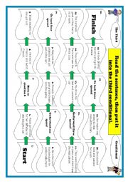 English Worksheet: Third conditional board game