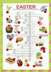 English Worksheet: Easter Crossword Puzzle