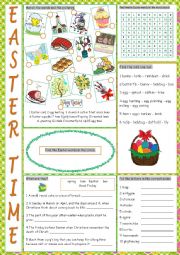 English Worksheet: Easter Vocabulary Exercises