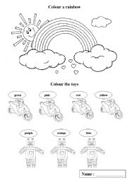 English Worksheet: Colouring worksheet