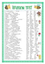 English Worksheet: GRAMMAR TEST