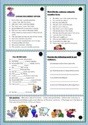 English Worksheet: to be (past simple)