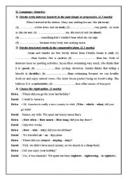 English Worksheet: language