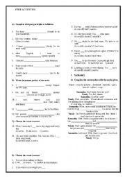 English Worksheet: Genera review