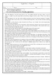 English Worksheet: Test 