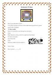 English Worksheet: TV shows