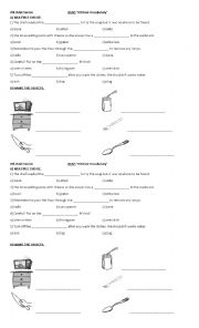 English Worksheet: kitchen vocabulary