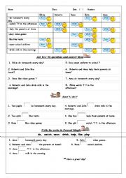 English Worksheet: Yes/No Question