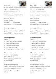 English Worksheet: One Direction - What makes you beautiful 