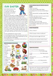 English Worksheet: Our Easter