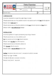 English Worksheet: Comparative and superlative