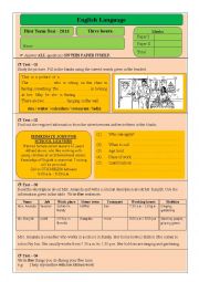 English Worksheet: Evaluating Students Competencies Trough Dfferent Activities