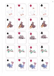 English Worksheet: Go fish farm animals