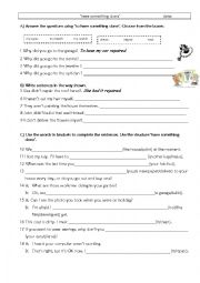 English Worksheet: 