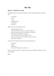 English Worksheet: Allo Allo episode 1