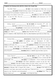 English Worksheet: Biography - Simple Past