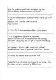 English Worksheet: U.N.I.T.E.D.