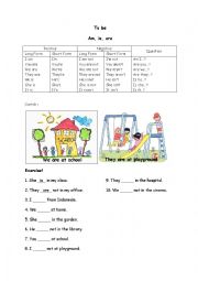 English Worksheet: To Be