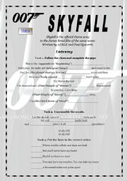 English Worksheet: Skyfall  by Adele