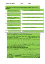 English Worksheet: Review
