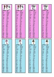 English Worksheet: Monster High Irregular verbs (infinitive & past)