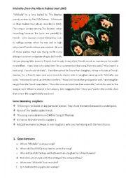English Worksheet: Michelle by The Beatles