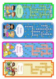 English Worksheet: Easter Bookmarks (fully editable!)