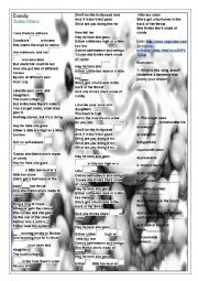 English Worksheet: Song Work