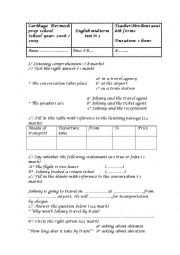 English Worksheet: Mid term test 3 _ 2008/2009