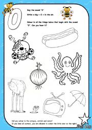 Alphabet - Letter O - Activity