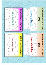 English Worksheet: english collocation have 1