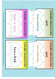 English Worksheet: english collocation have 2