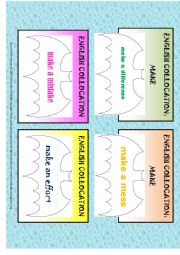 English Worksheet: english collocation make 1