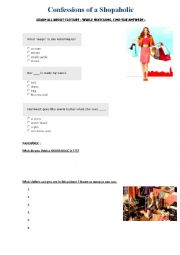 English Worksheet: Confessions of a Shopaholic - worksheet 