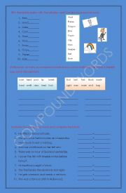 English Worksheet: Compound Words