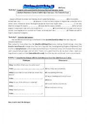 English Worksheet: Review for 8th form