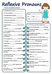 English Worksheet: REFLEXIVE PRONOUNS 