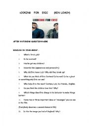 English Worksheet: Looking for Eric