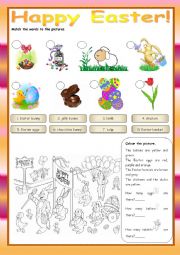 English Worksheet: Happy Easter!