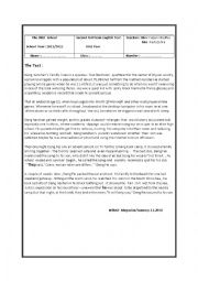 English Worksheet: full term english test