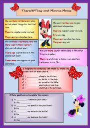 English Worksheet: There, it, they