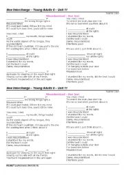 English Worksheet: Song Misunderstood