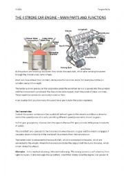 English Worksheet: 4 stroke motor